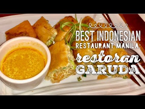 Melhor restaurante indonésio em Manila: Restoran Garuda autêntica culinária indonésia Makati