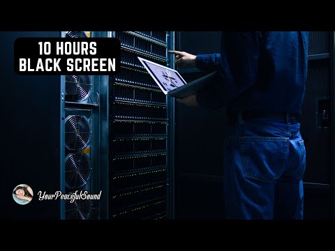 SERVER ROOM Sound | 10 Hours WHITE NOISE Black Screen | Calm, Relax, Soothe a Baby