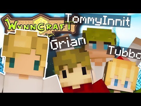 My WYNNCRAFT BUILDER Story and meeting Grian, TommyInnit, and Tubbo