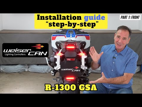WeiserCAN Installationsanleitung für BMW R 1300GSA Teil 1 – Einbau und Austausch der Blinker  Hinten