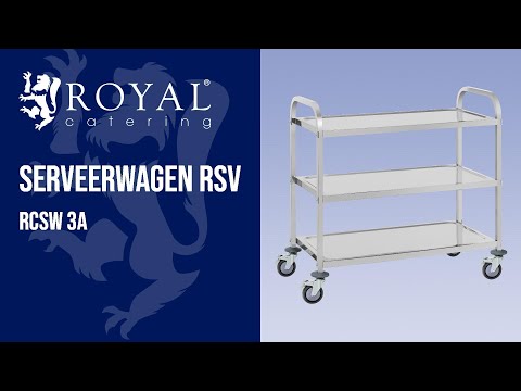 Video - Serveerwagen RSV - 3 borden - tot 150 kg