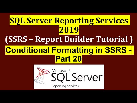 Conditional Formatting in SSRS - Part 20