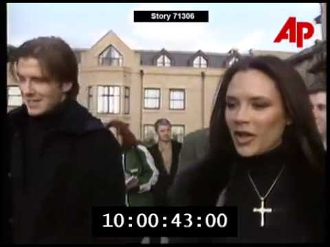 Victoria & David Beckham Announce Engagement (Press Conference)