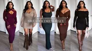 STYLING SWEATER DRESSES FOR FALL! | 2023 STYLE GUIDE