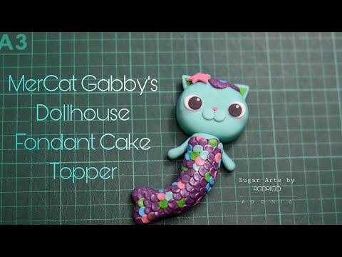 MerCat Gabby's Dollhouse Fondant Cake Topper