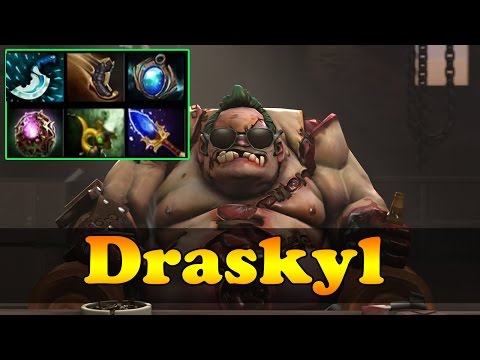 Dota 2 - Draskyl Plays Pudge vol 15 - Pub Match Gameplay