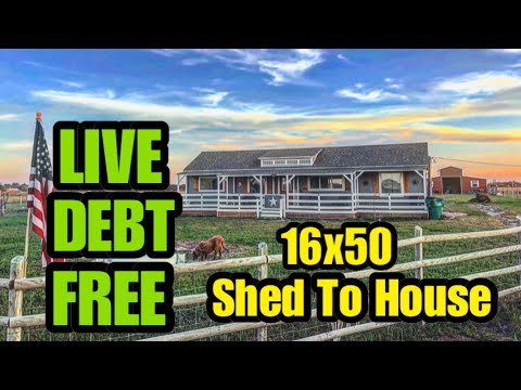 Shed To House Conversion Full Tour - Living DEBT FREE