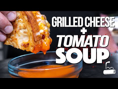 THE BEST GRILLED CHEESE & HOMEMADE TOMATO SOUP (COMFORT FOOD HEAVEN!) | SAM THE COOKING GUY