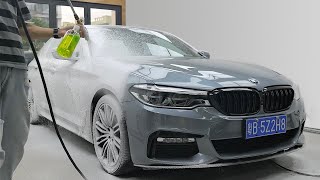 BMW 5 Exterior Detailing: Foam Wash, Polish & Ceramic Coating
