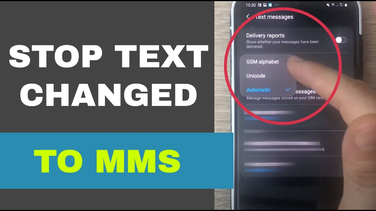 How to convert MMS to SMS?