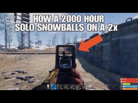 HOW A 2000 HOUR SOLO SNOWBALLS ON A 2x - Rust Console Edition