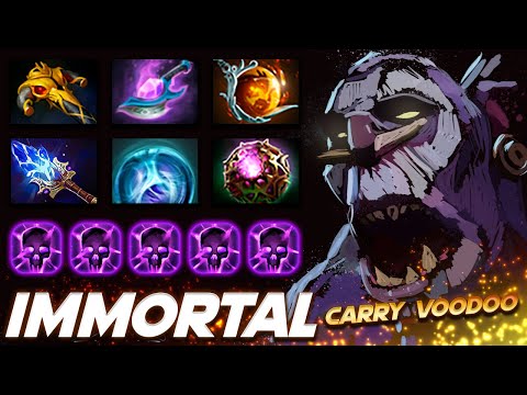 Witch Doctor Immortal VooDoo Carry - Dota 2 Pro Gameplay [Watch & Learn]