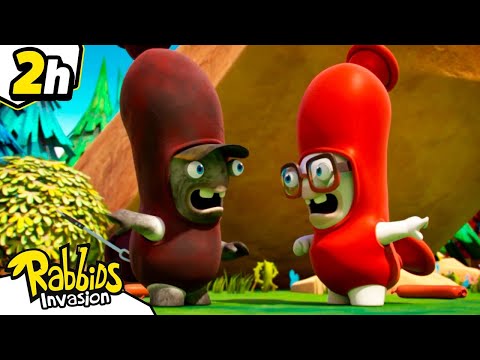 Rabbids go Red, White and BOOM for Independance Day | RABBIDS INVASION | 2H| Cartoon