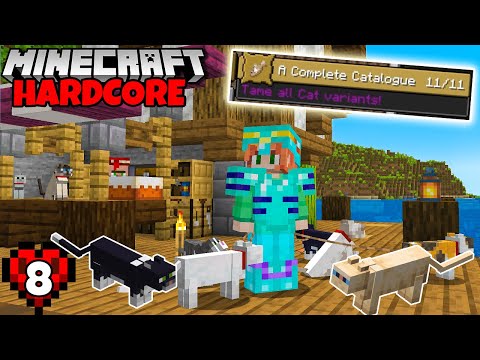 I Collected EVERY CAT in Minecraft Hardcore! Episode 8