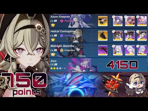 [Honkai Impact 3 SEA] EX Abyss RL (415D) - Tonatiuh V2 (750 pts) AE(S3) HC(S0) MA(SSS) Sirin 2*