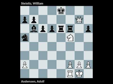 London m1 1866 | Anderssen vs Steinitz | Round 5