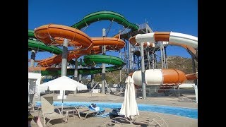 SunPalace on Faliraki Greece Rhodes all waterslides 2018 on 4K60