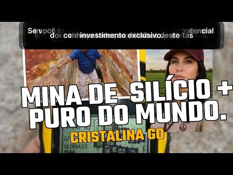 À venda, Jazida de quartzo cristal e sílica de alta pureza. What's 21 997950594 