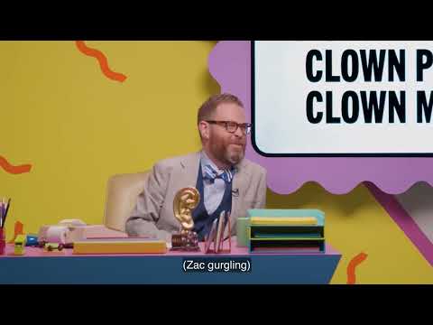 a clown-phobic clown puts on clown makeup - make some noise