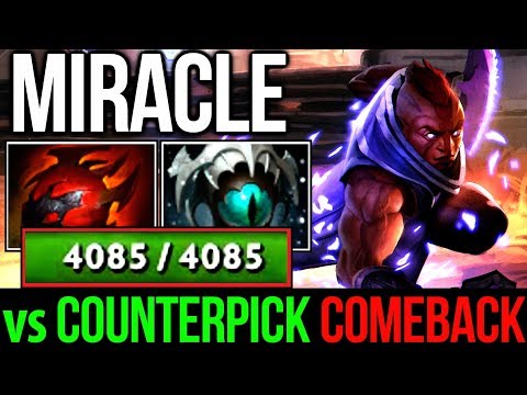 Miracle- [Anti Mage] vs Counterpick & Comeback - Skadi Build Dota2
