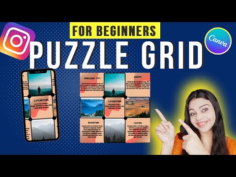 How to make an INSTAGRAM PUZZLE feed with Canva in 2022 - for BEGINNERS