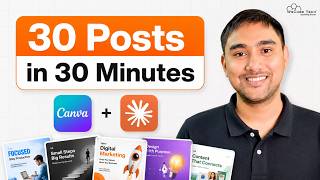 How to Use Claude with Canva to Make 30 Posts in 30 Minutes!