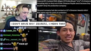 xQc Reacts to Amouranth's Husband Leaking Streamers (Including xQc) Dropped Out of Streamer Event