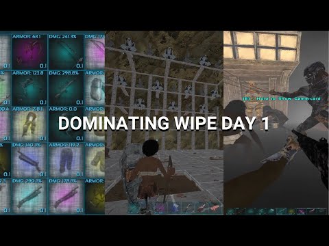 How a 50,000 Tribe Claims Crouch Underworld and Dominates on Wipe Day!!! - Ark PvP