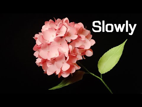 ABC TV | How To Make Hydrangea Paper Flower From Shape Punch (Slowly)- Craft Tutorial
