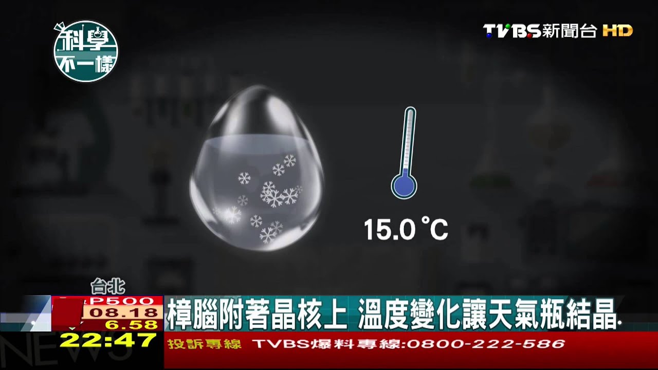 【科學不一樣】樟腦附著晶核上 溫度變化讓天氣瓶結晶