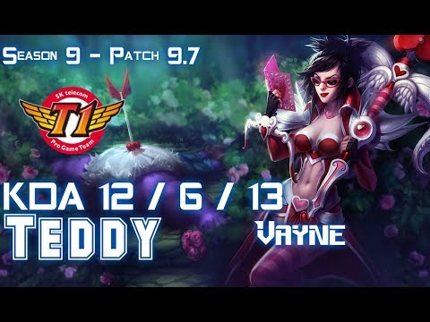 SKT T1 Teddy VAYNE vs KAI'SA ADC - Patch 9.7 KR Ranked