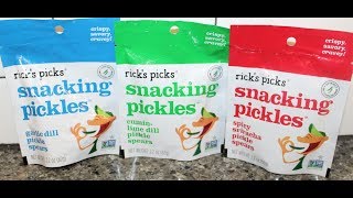 Rick’s Picks Snacking Pickles – Pickle Spears: Garlic-Dill, Cumin-Lime Dill & Spicy Sriracha Review