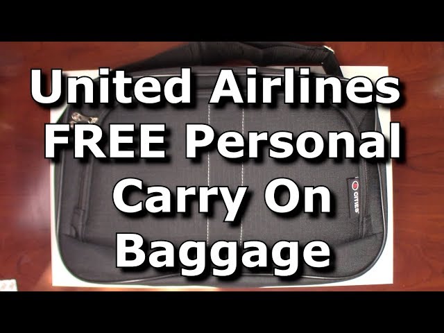 united airlines carry on free