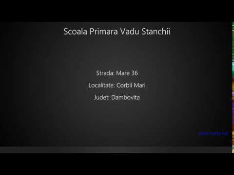 Scoala Primara Vadu Stanchii Corbii Mari