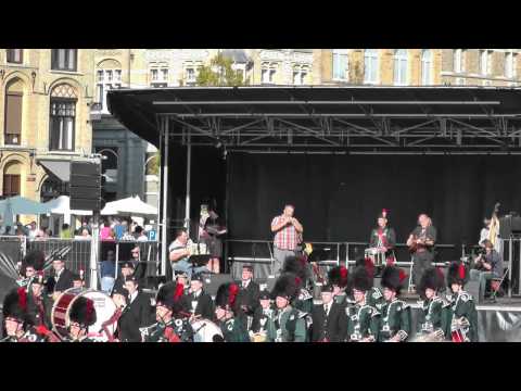 Massed Pipes & Drums - Ypres Memorial Tattoo 2014