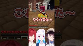 【マイクラ】二番煎じになるアンジュ【にじさんじ切り抜き/アンジュカトリーナ/戌亥とこ/リゼ・ヘルエスタ】