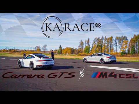 BMW M4 CSL vs Porsche Carrera GTS - DRAG RACE