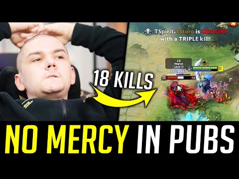 TI Champ YATORO Sven 21 mins GODLIKE - NO MERCY in pubs DOTA 2