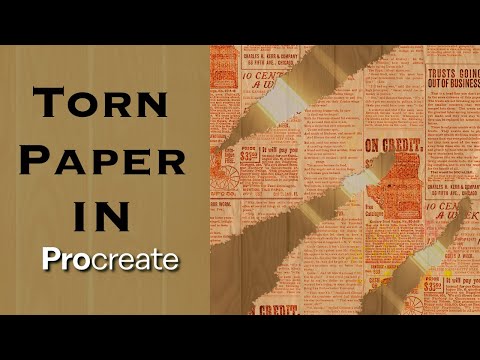 Torn Paper brush in PROcreate