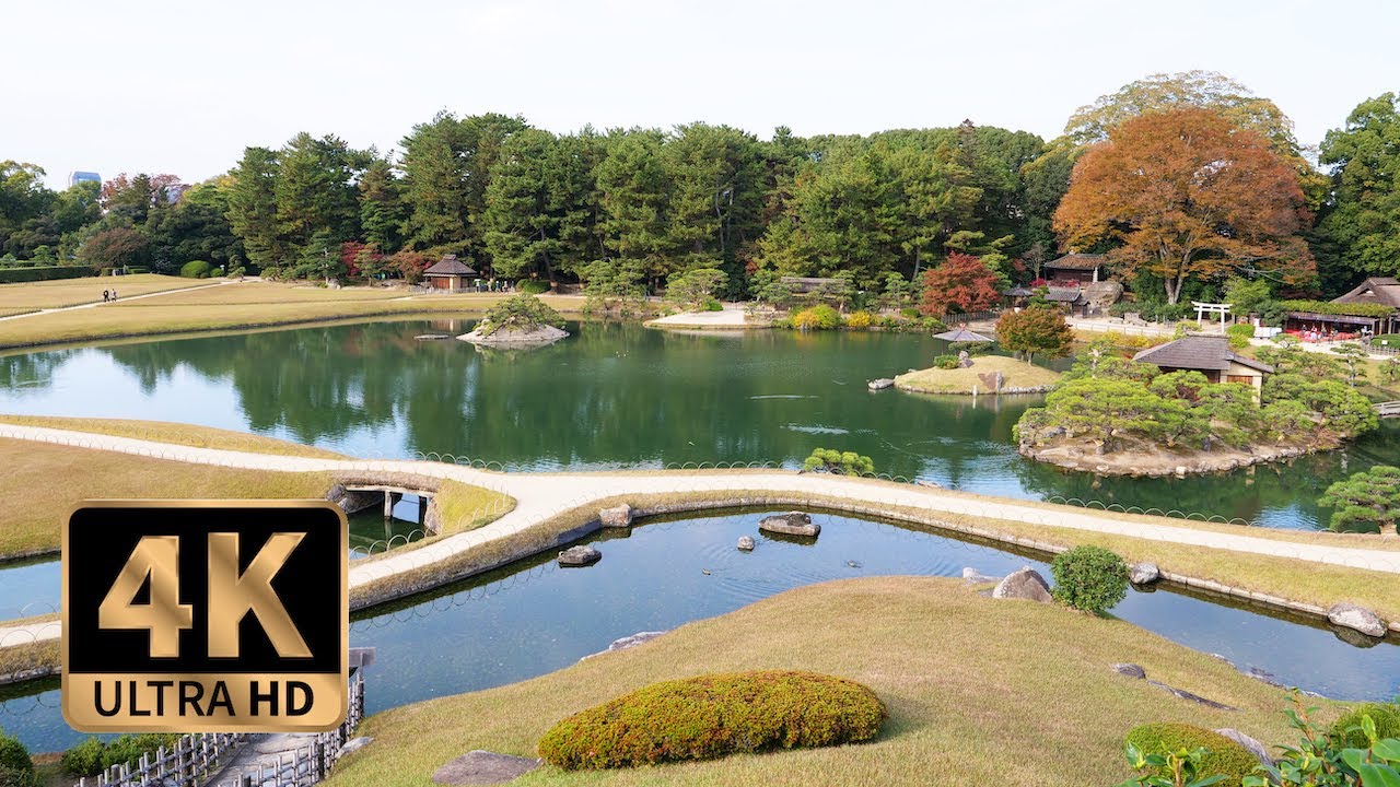 Immersive street-level walking tour through Okayama Korakuen, Japan, showcasing authentic urban landscapes, local architecture, and the vibrant atmosphere of the city's neighborhoods
