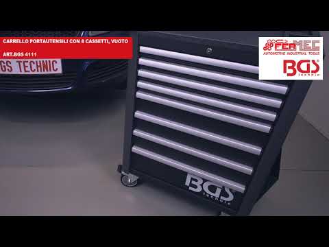 BGS 4111 CARRELLO PORTAUTENSILI CON 8 CASSETTI, VUOTO