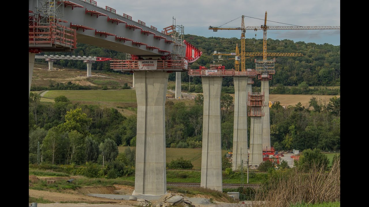 Neubau B87N Ortsumgehung Bad Kösen - Saalebrücke Stendorf September 2023