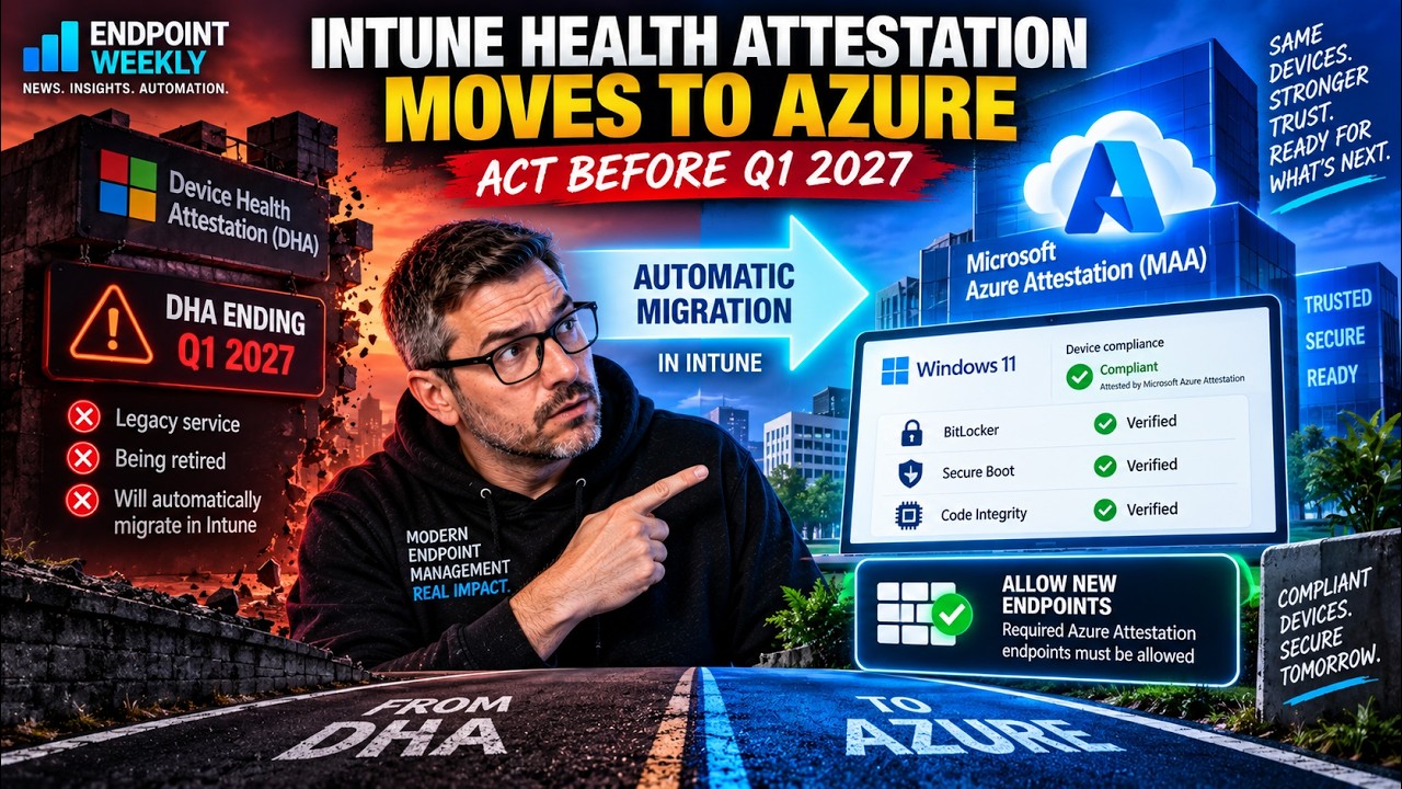 Intune Health Attestation Moves to Azure Attestation — Fix Your Firewall Before H1 2027