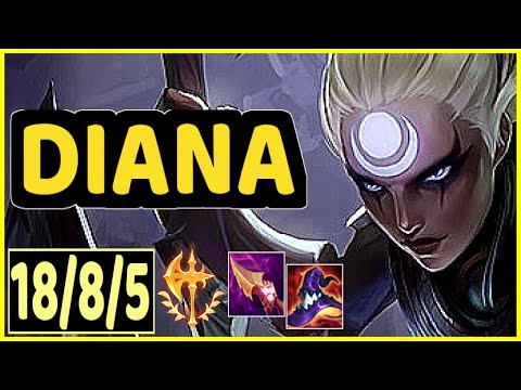 DIANA VS BEL'VETH - 18/8/5 KDA JUNGLE GAMEPLAY DIAMOND IV