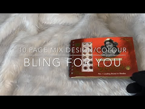 10 Page Mix Design and Colour Bindi Book- Bling for you