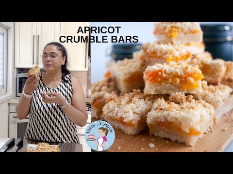 Apricot Crumble Bars - Perfect Summer Dessert - VERY Easy and Delicious Dessert Recipe