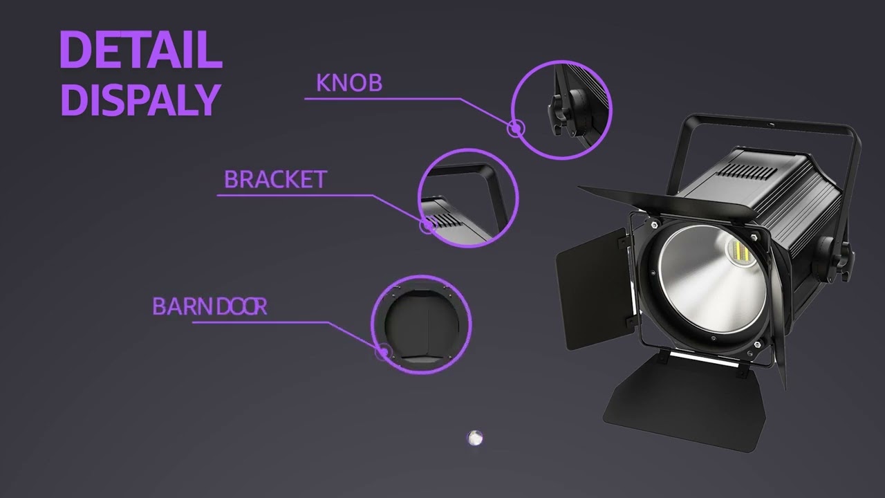 Projecteur Scene Led Cob RGBWAUV 200W