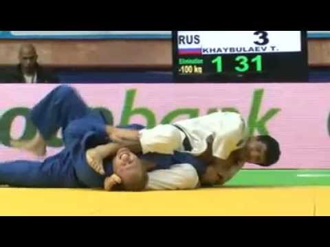 JUDO 2011 Grand Prix Baku: Tagir Khaybulaev (RUS) - Elco van der Geest (BEL)