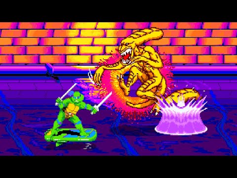 Teenage Mutant Ninja Turtles: Turtles in Time Longplay (Arcade) [QHD]