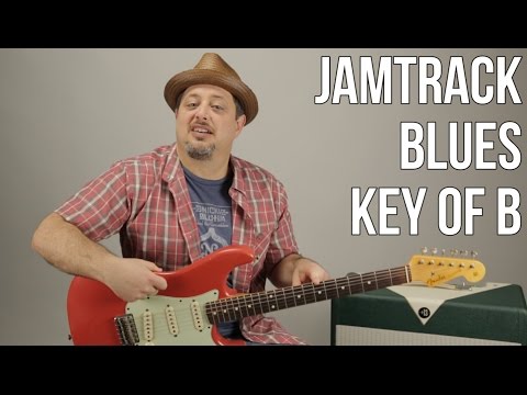 Key of B Jamtrack For Blues Lead Guitar - How to Solo - Blues Rock Backing Tracks